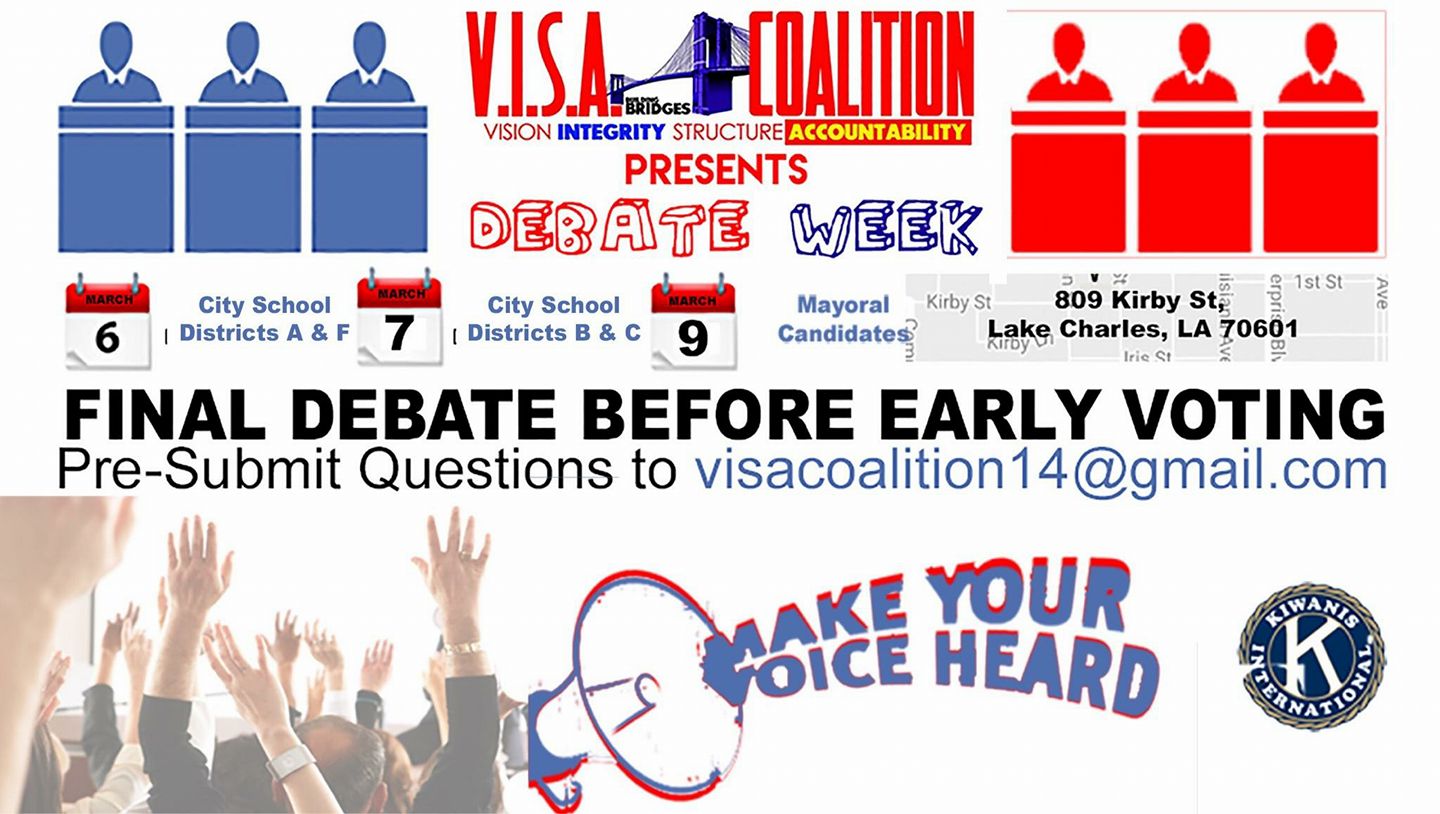 Final Debate Before Early Voting, Lake Charles, LA #DebateWeek